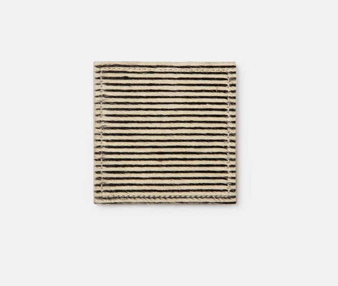 Arlo Striped Coasters - Blue Pheasant