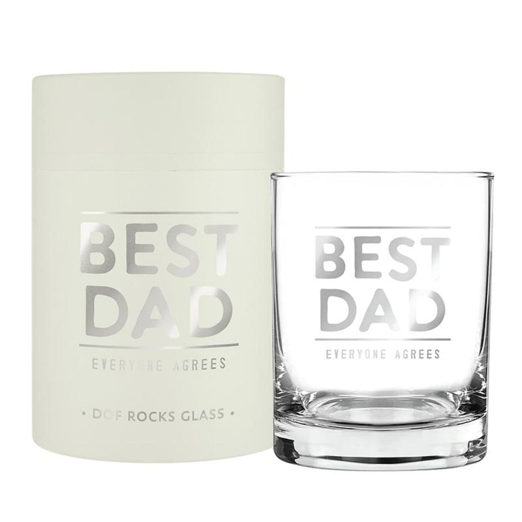 Best Dad - Father 'S Day Gift Whiskey Glasses Gift Boxed Double Old Fashioned Glass, 14-Ounce