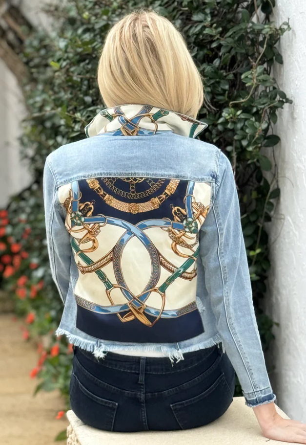 Blue Stirrup Denim Jacket - Stacy Bradley