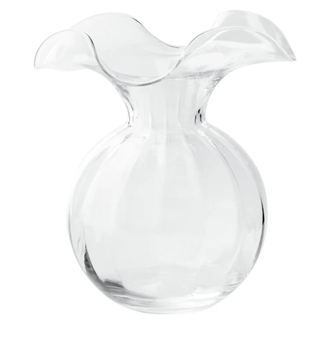 Hibiscus Glass Medium Fluted Vase - Vietri