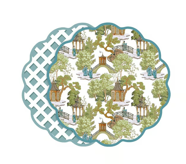 Vida Reversible Round Placemats - S4 - Beatriz Ball