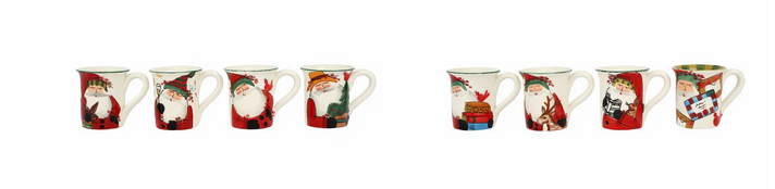 Old St. Nick Assorted Anniversary Mugs -Vietri