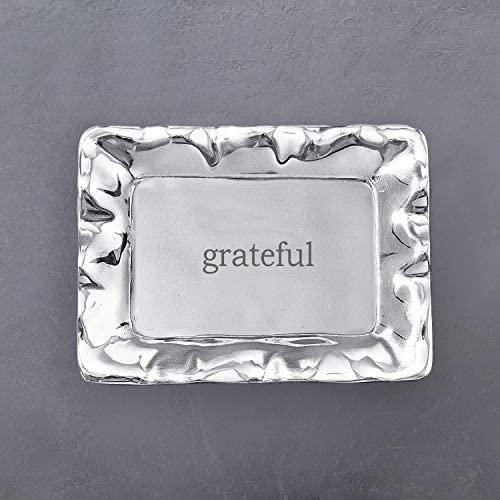 Beatriz Ball Giftables Vento Rect Engraved Tray- Grateful