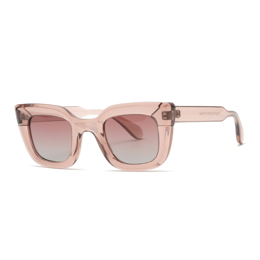 ALAIA  Polarized Sunglasses  Dusty Rose - Ryan Simkhai Eyeshop