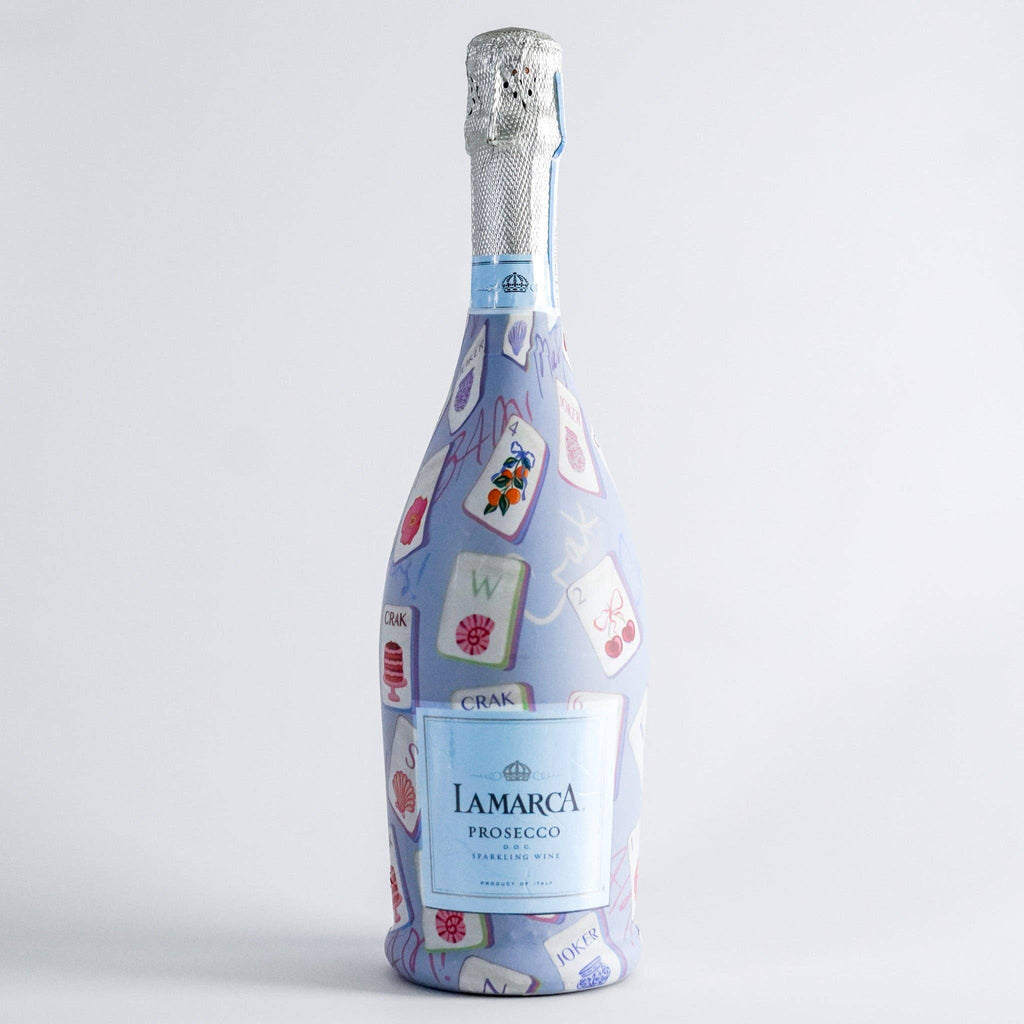 Pastel Blue Mahjong - Prosecco Collection - Beau Bottles