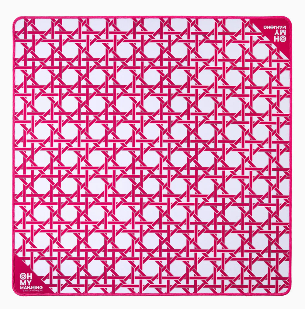 Pink Cane Travel Mat - Oh My Mahjong
