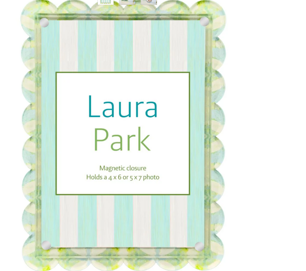 Elephant Falls Scalloped Picture Frame - Laura Park