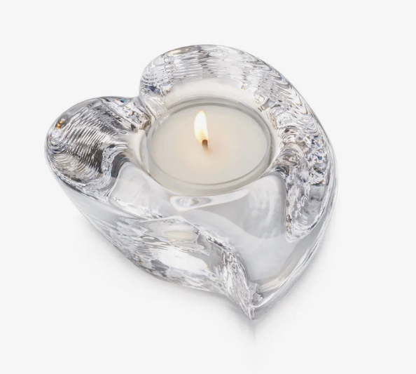 Twist Heart Tealight- Simon Pearce