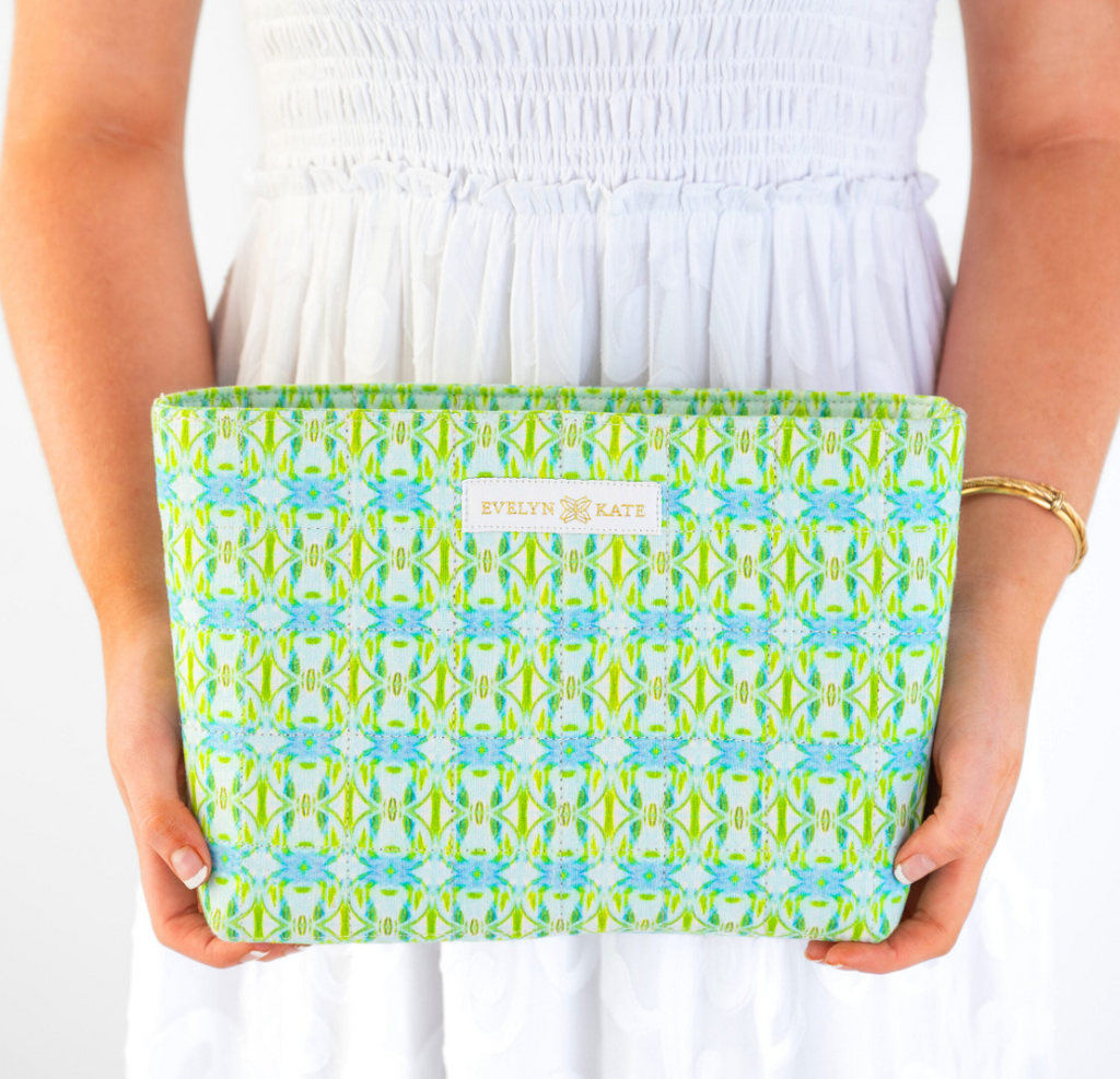 Georgia Mirror Quilted Zipper Pouch - Evelyn Kate