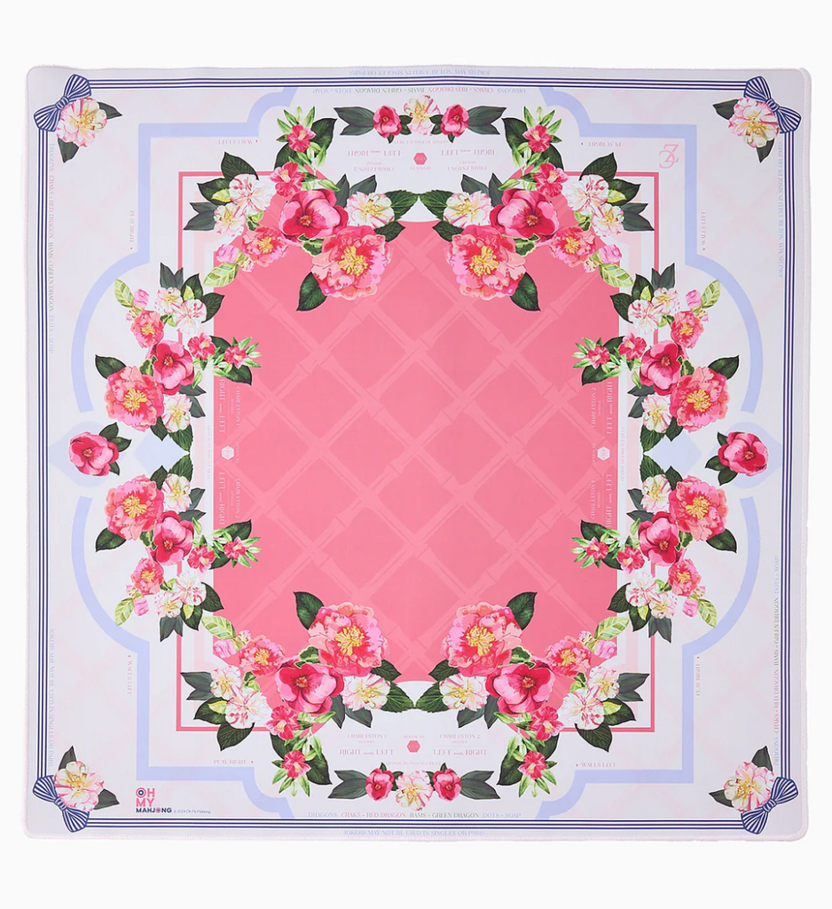 Camellia Mahjong Mat-Oh My Mahjong