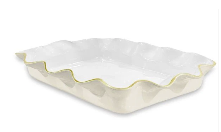 Encanto Carola Rectangle Pyrex Holder-(Cream and White)-Beatriz Ball