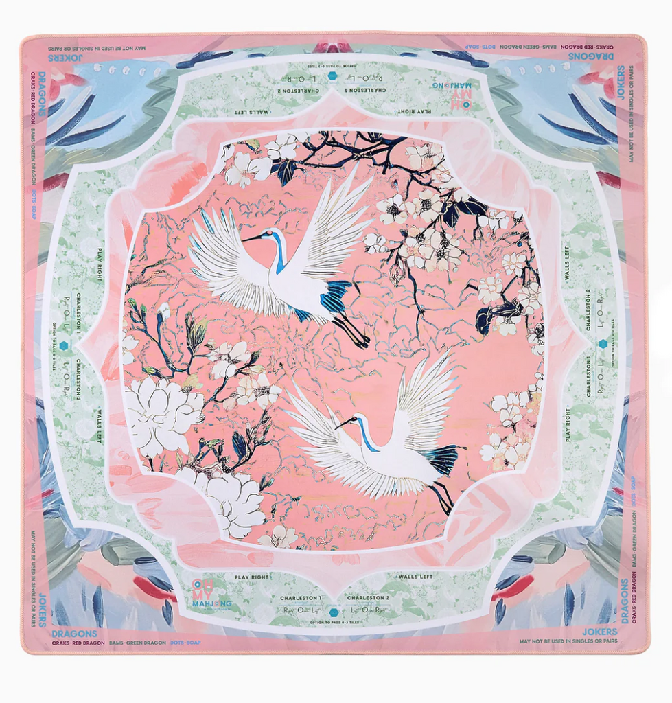 Heron Mahjong Mat - in Tube -Oh My Mahjong