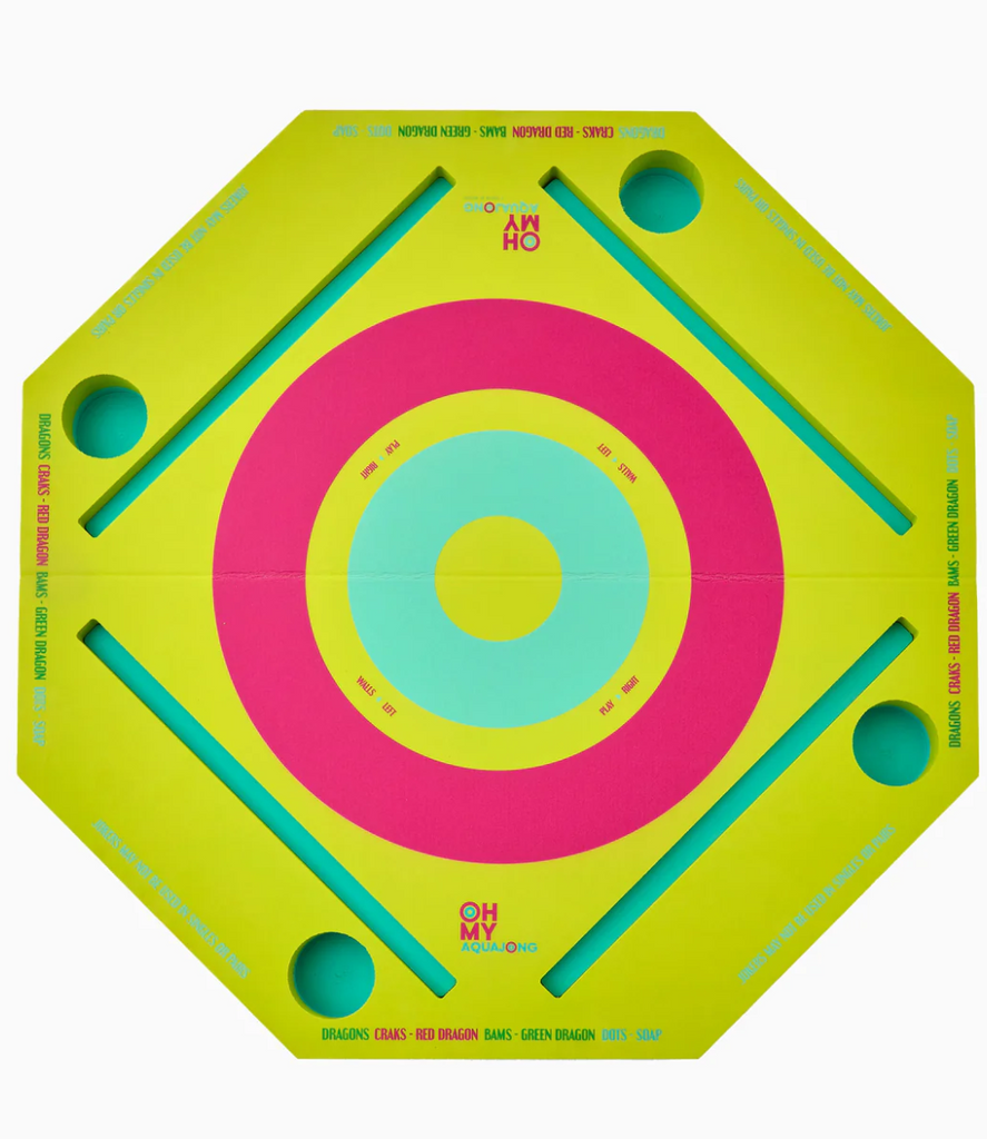 Aqua Jong Pool Mat - Oh My Mahjong