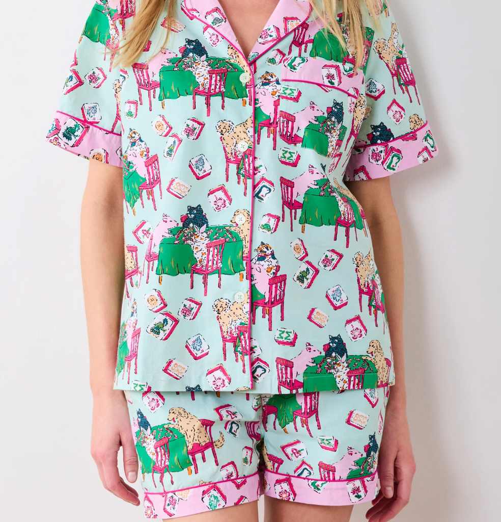 Mahjong Menagerie - Short PJ Set - Printfresh