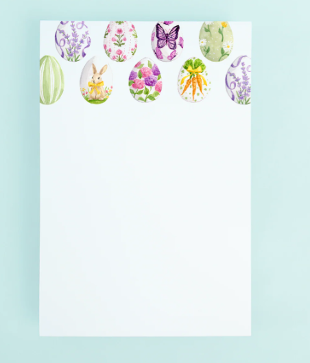 Easter Eggs Notepad - Taylor Paladino