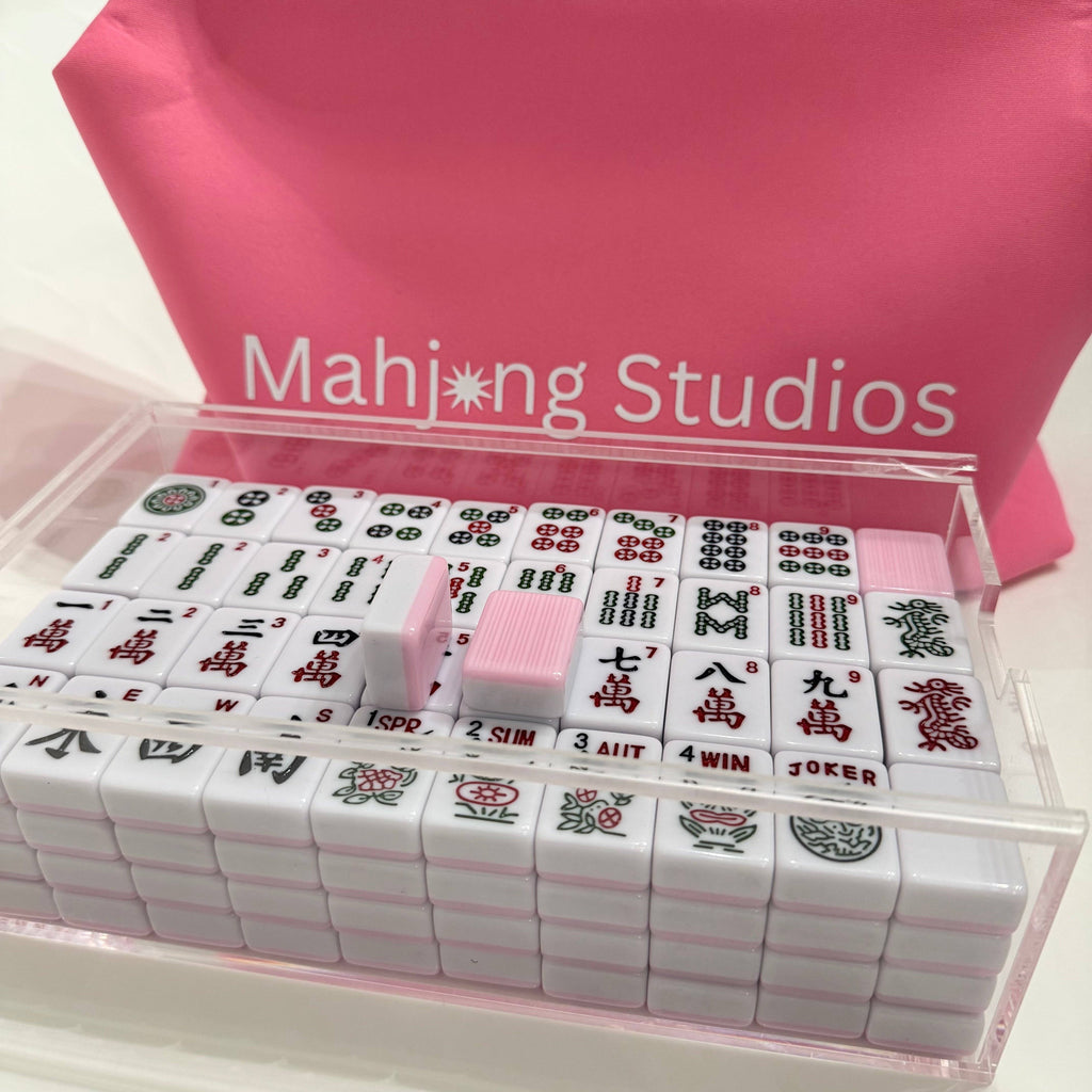 Blush & Bamboo American Mahjong Tile Set - Mahjong Studios