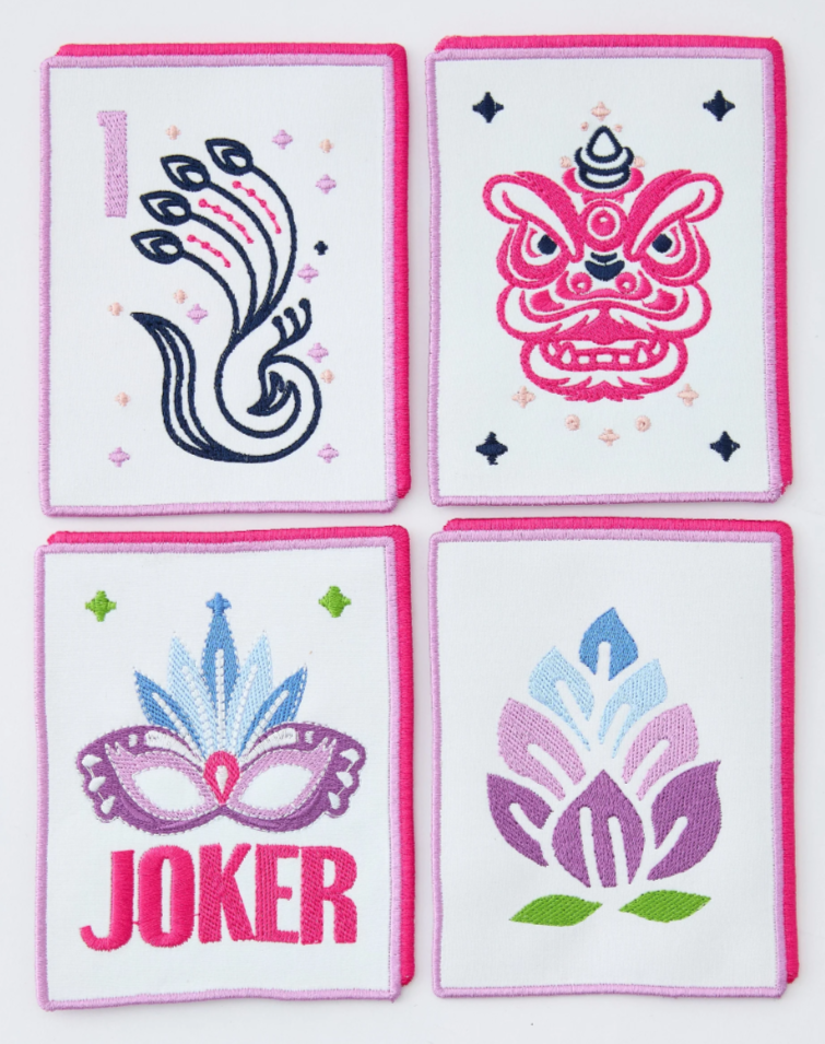 Soiree Tile Cocktail Napkins - Oh My Mahjong