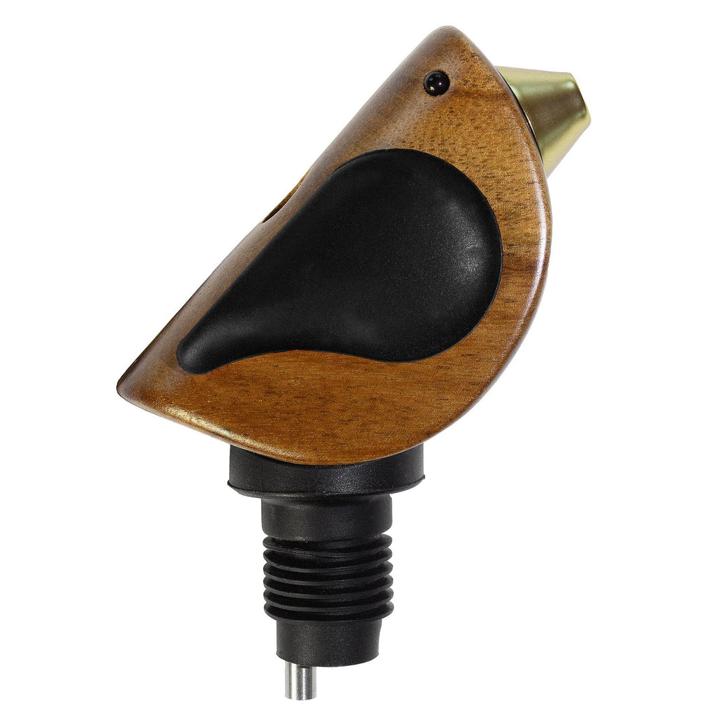 Songbird Specialties Singing Wine Bottle Pourer, Black - Totally Bamboo
