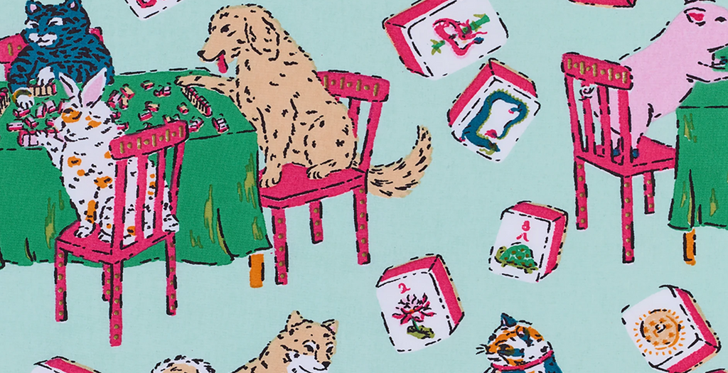 Mahjong Menagerie - Short PJ Set - Printfresh