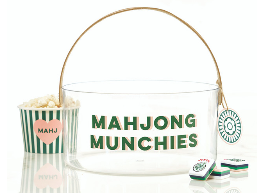 Mahjong Munchies Acrylic Party Bucket