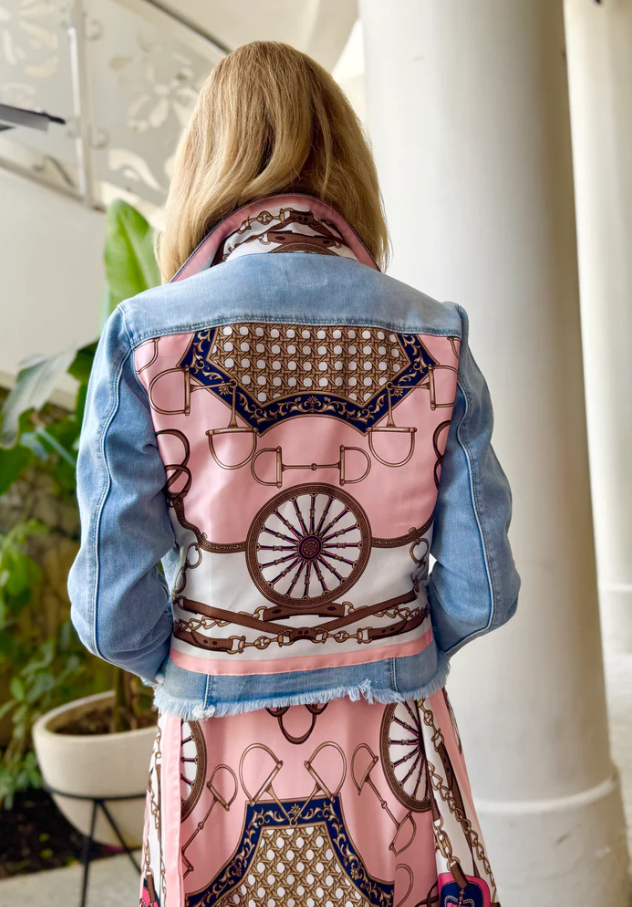 Blush Bit Light Denim Jacket - Stacy Bradley