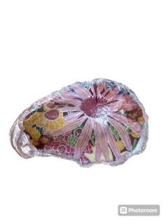 Oyster Shell - Pink Painted Shell with daisies - Small - Home 2 Court