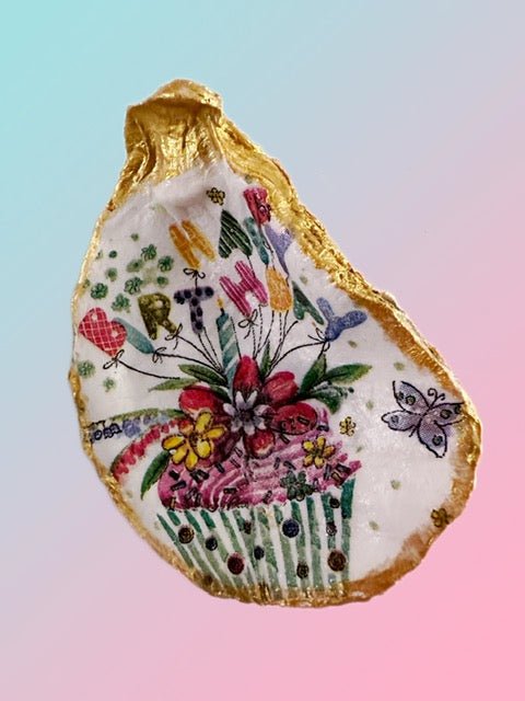 Oyster Shell Ring Dish - Happy Birthday ! - Home 2 Court
