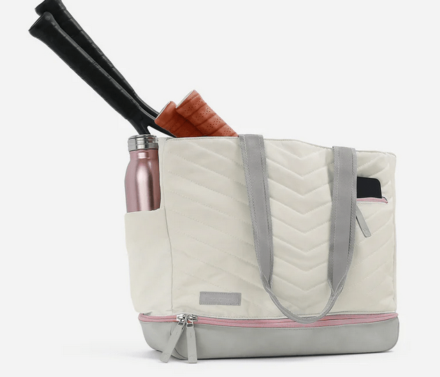 Parisii Two - in - one Pickleball & Tennis Tote - Canvas & Blossom - Home 2 Court