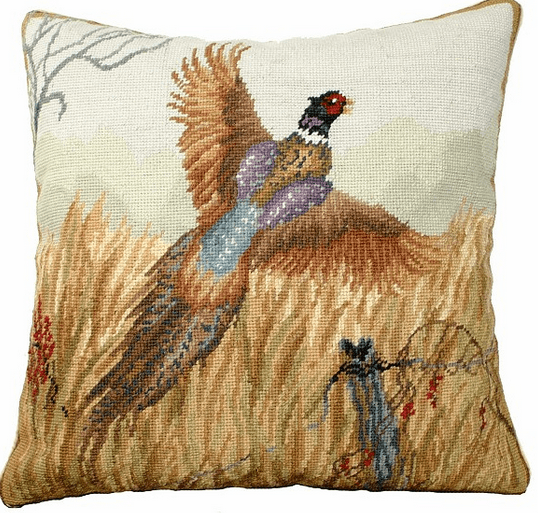 Pheasant in Flight Pillow - Michaelian Home - Home 2 Court