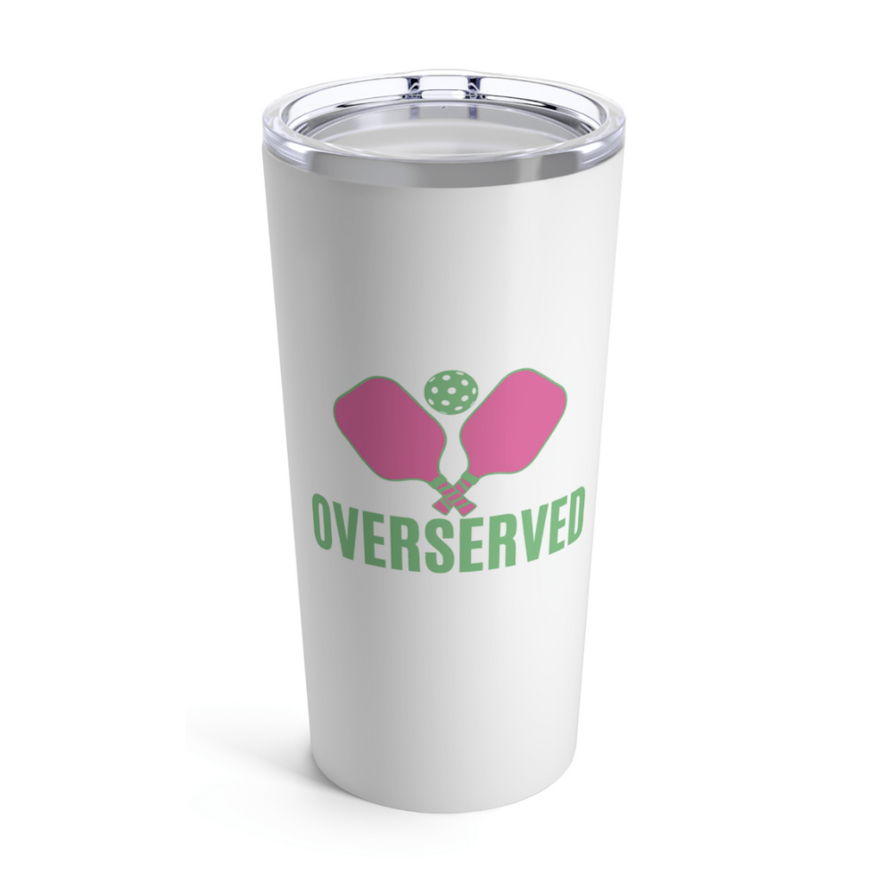Pickleball 20oz Tumbler - Over Served Travel Mug - Born to Rally - Home 2 Court