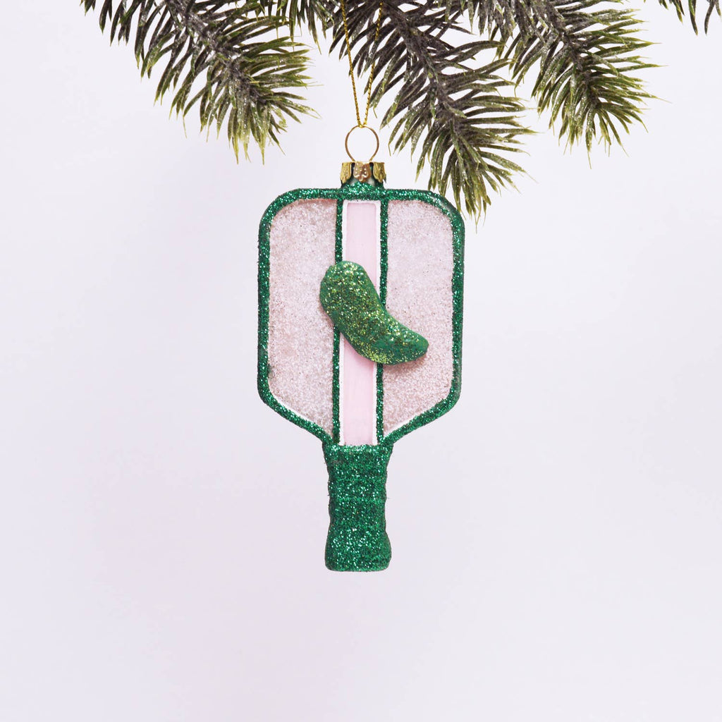 Pickleball Boxed Glass Ornament - 8 Oak Lane - Home 2 Court