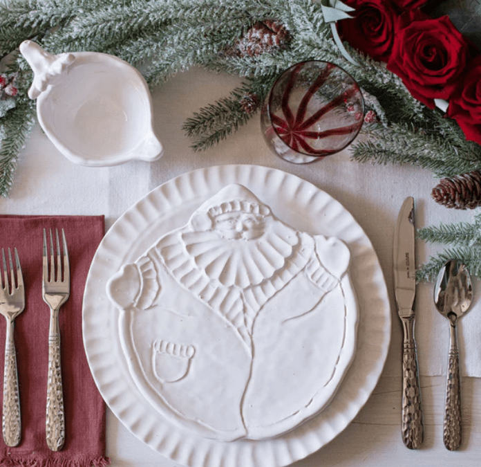Pietra Natale Figural Santa Salad Plate - Vietri - Home 2 Court