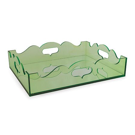 Queen Ann Blue Tray - mirror Green (1) - Home 2 Court