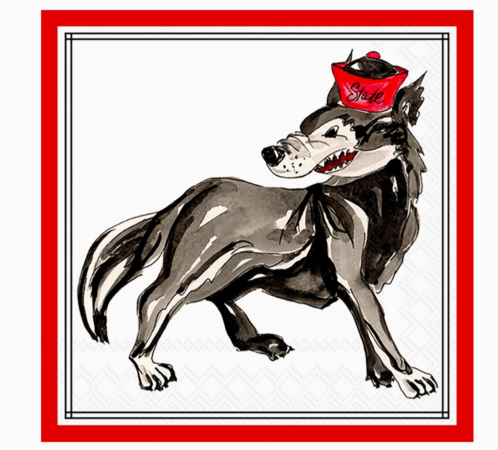 Red Wolf Hometown Pride - 20 CT Cocktail Napkins IHR - Home 2 Court