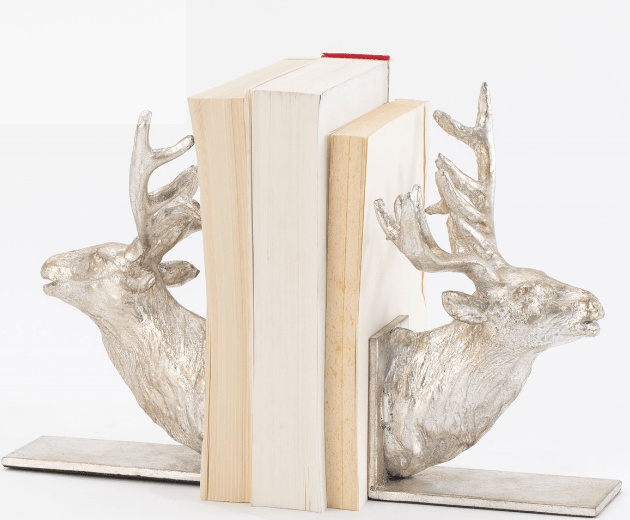Reindeer Bookends - Gold Finish - GV - Home 2 Court