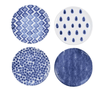Santorini Assorted Salad Plates - S4 - Vietri - Home 2 Court