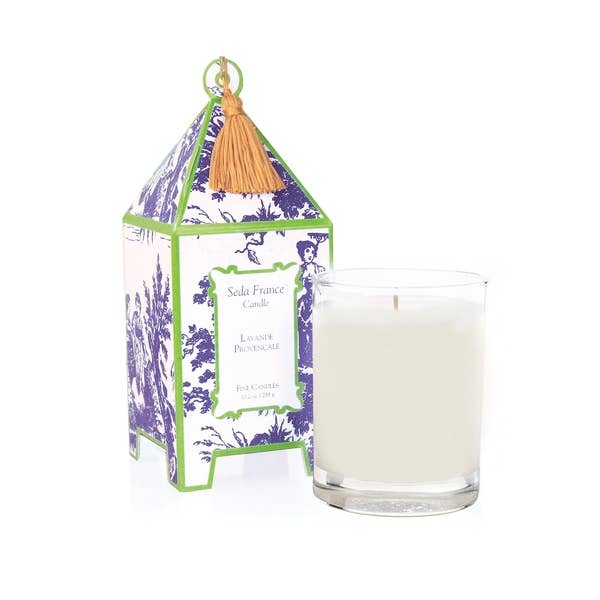 Seda France Candles - Lavande Provencale Classic Toile Pagoda Box Candle - Home 2 Court