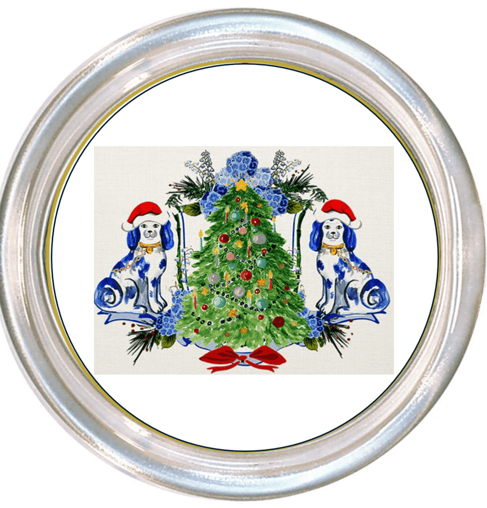 Staffordshire Dog Christmas Coaster - Marye Kelley - Home 2 Court