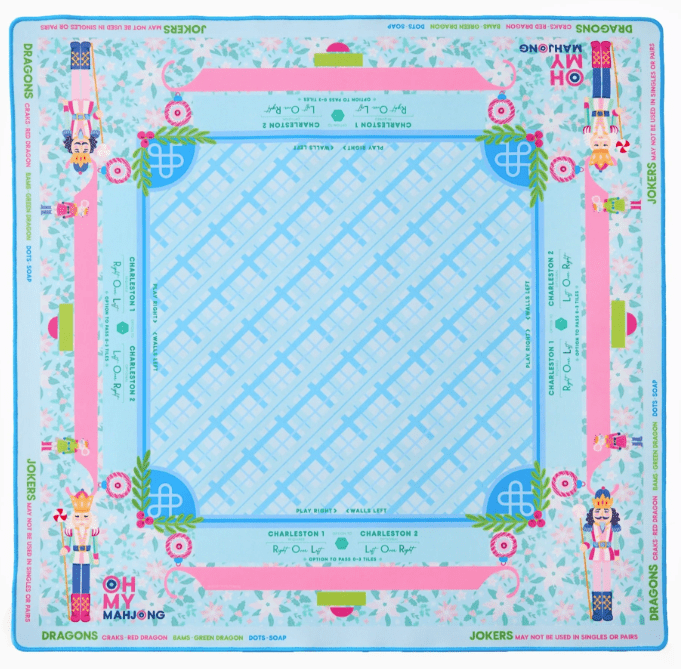 Sugar Plum Mahjong Mat - Oh My Mahjong - Home 2 Court