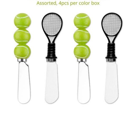 Supreme Housewares - Tennis Polyresin Cheese Spreader - S/4 - Home 2 Court