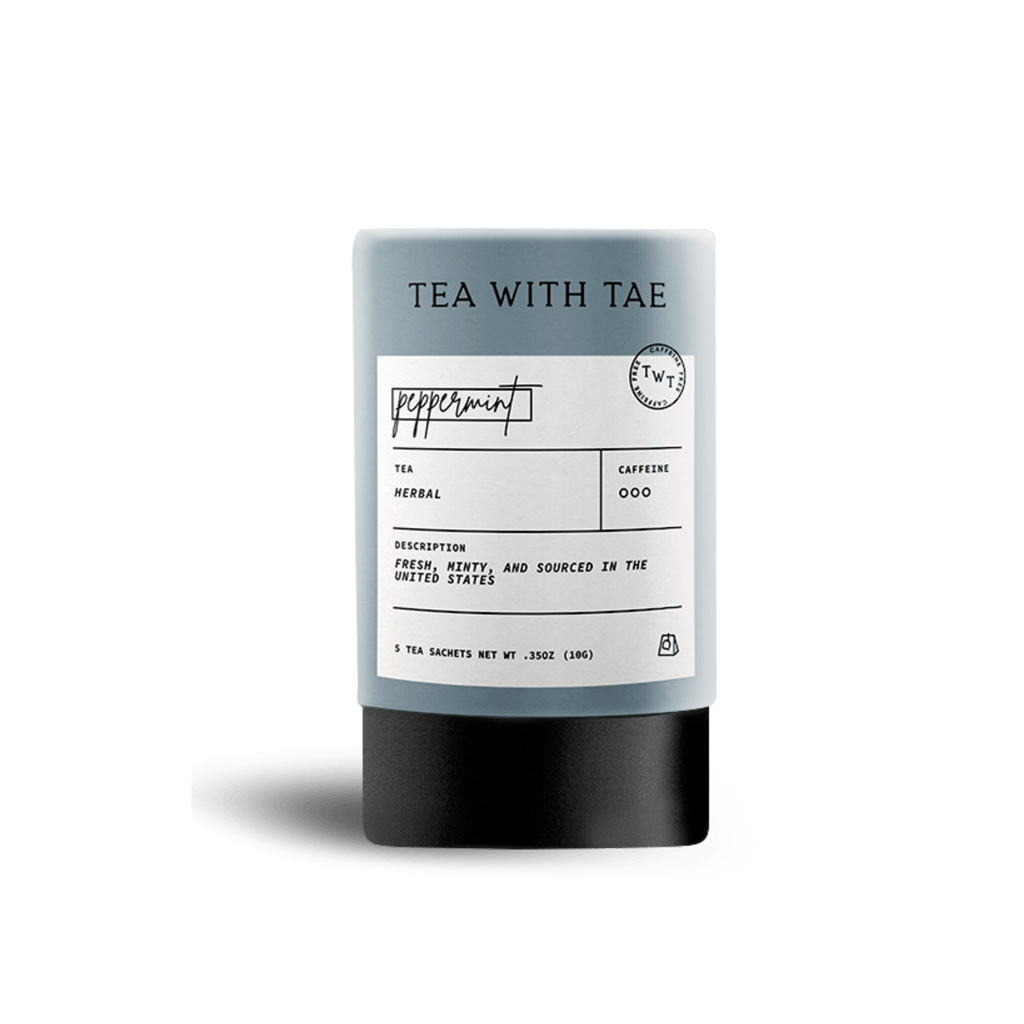 Tea with Tae - Peppermint Herbal Mini Tea Tube Gift (5 tea bags) - Home 2 Court