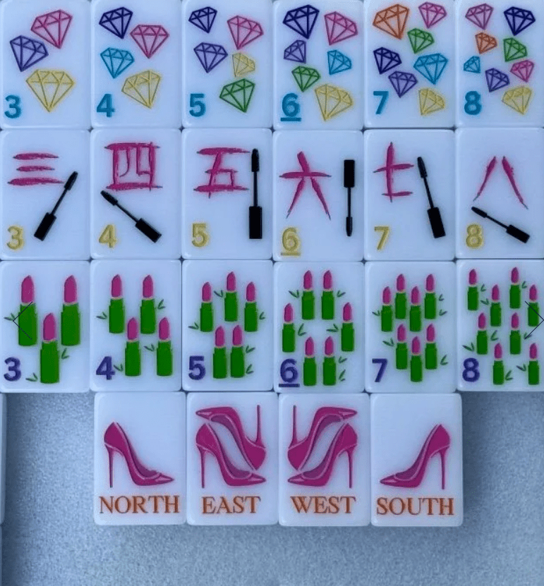 The Girly Line - Mahjong Tiles - a beautiful line - Home 2 Court