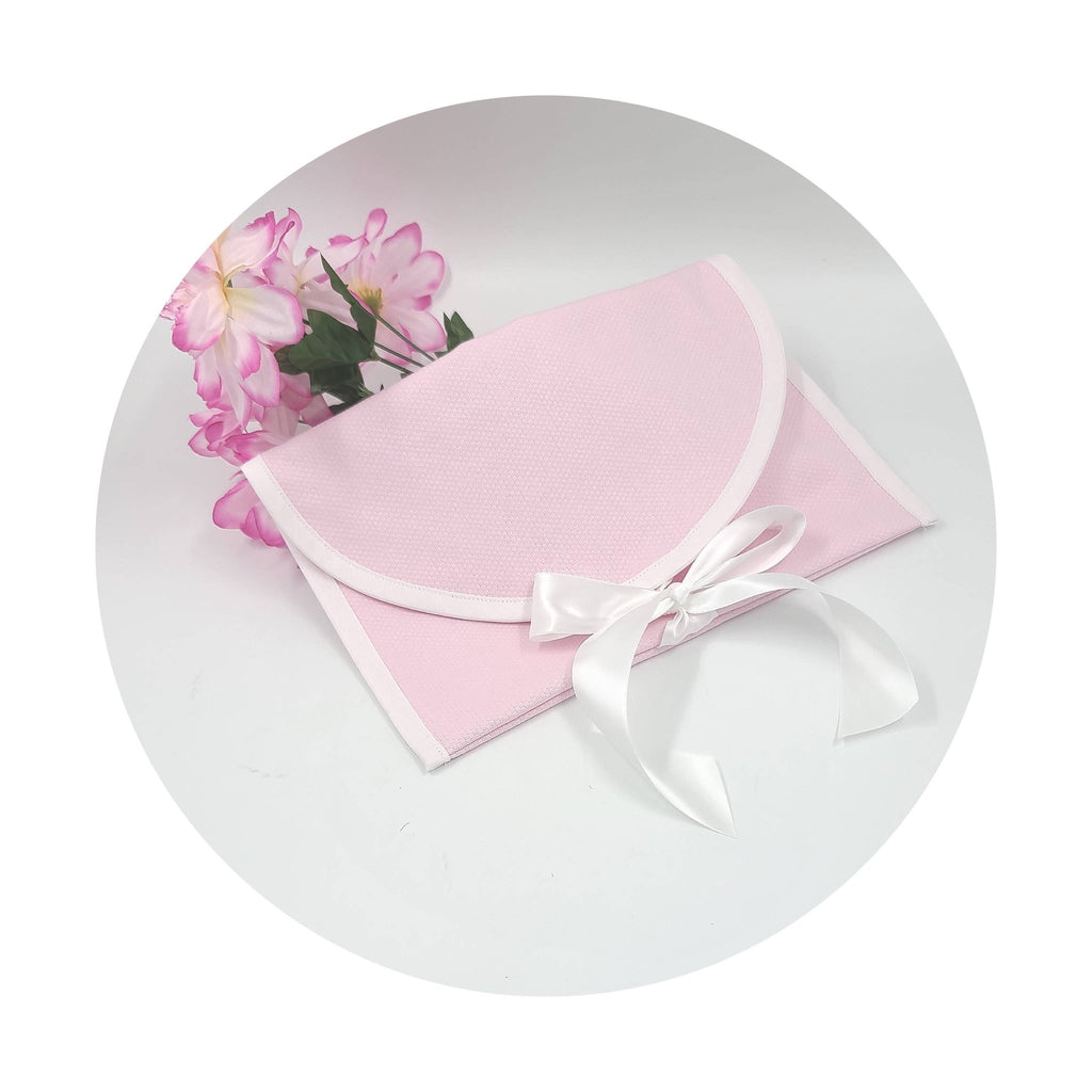 THE ROYALTY COLLECTION - Pink Cotton Pique Envelope Bag: Large - Home 2 Court
