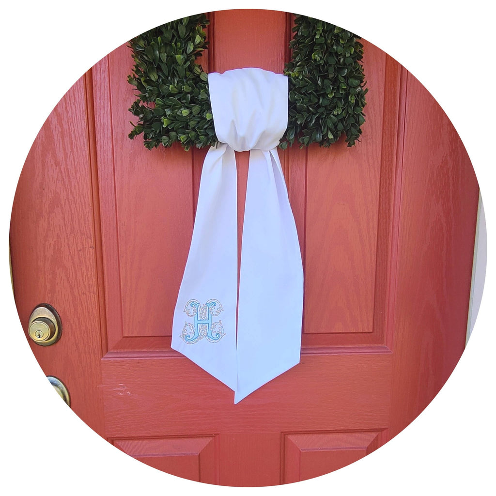 THE ROYALTY COLLECTION - Weather Resistant Outdoor Sash: White, 54 inches - Home 2 Court