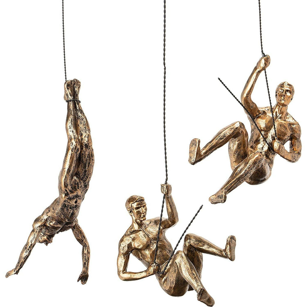 The Wine Savant / Khen Glassware - Resin Made Climbing Men Man Wall Art Home Decor Sculpture - Home 2 Court