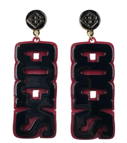 University of SC Black and Garnet Cocks Earrings - Brianna Cannon - Home 2 Court