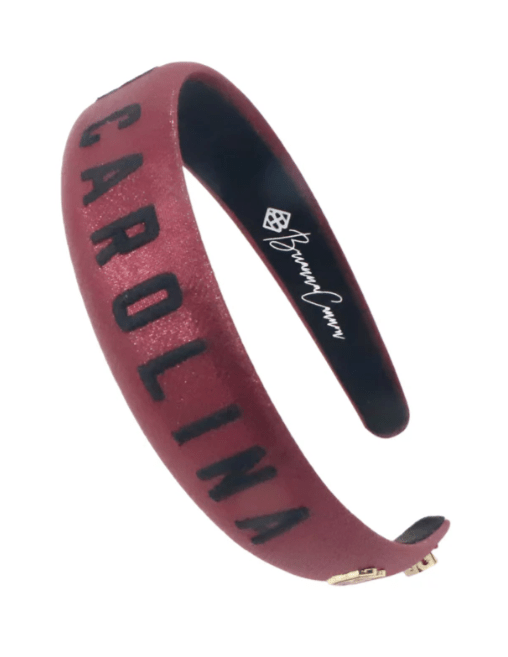 University of South Carolina Garnet Thin Embroidered Headband - Brianna Cannon - Home 2 Court