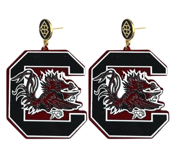 University of South Carolina Logo Earrings - Brianna Cannon - Home 2 Court