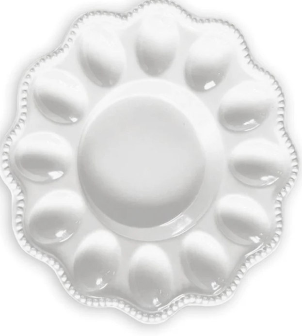 Vida Alegria Deviled Egg Platter (White) - Beatriz Ball - Home 2 Court