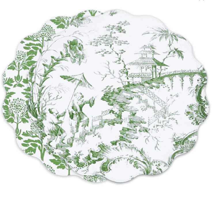Vida Chinoiserie Reversible Round Placemats - Beatriz Ball - Home 2 Court